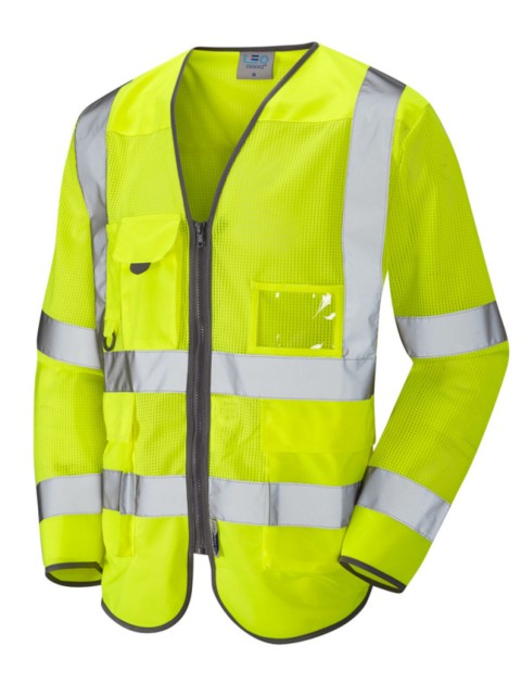 Leo Burrington  Coolviz Superior Mesh Waistcoat Yellow